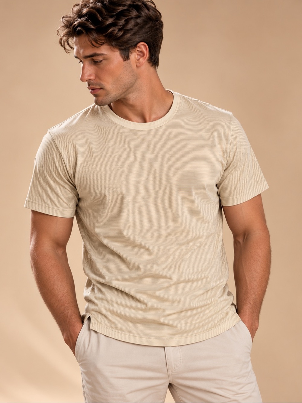 Banana Republic Luxe Touch Performance T-Shirt Light Blue Size Large